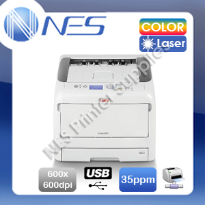 OKI Pro8432WT A4/A3 Color Laser White Toner Network Printer with 3 year warranty (46396654)